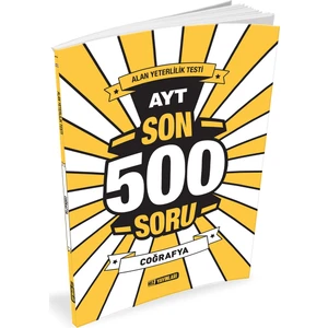 Hız Yayınları AYT Coğrafya Son 500 Soru