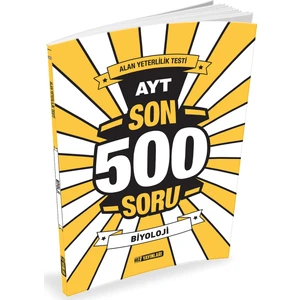 Hız Yayınları AYT Biyoloji Son 500 Soru