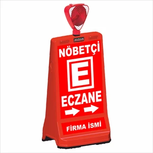 Vatan Trafik Eczane Tabelası Ledli Güneş Enerjili Şarjlı Duba - Nöbetçi Eczane