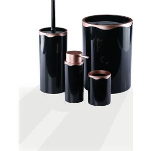 4 Parça Akrilik Banyo Set  Rosa Gold