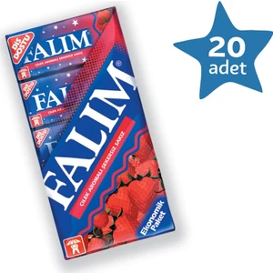 Çilek Aromalı Sakız Multipack  (7G*5 Adet) 20 Adet