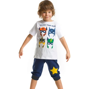 Maske Çetesi Erkek Çocuk T-shirt Kapri Şort Takım