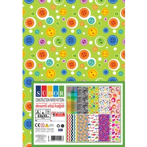 Desenli Elişi Kağıdı 23X33 90 G 10 Desen Ek01