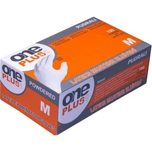 One Plus Pudralı Lateks Eldiven - M