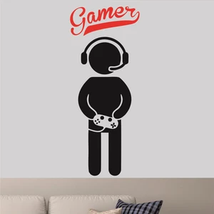 Sticker Master Gamer Oyuncu Duvar Çocuk Odası Sticker Oto Motor Pc Etiket