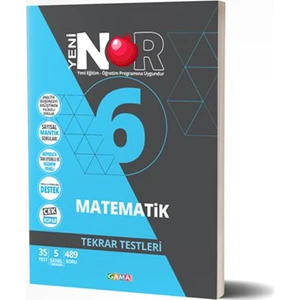 Gama Yayınları Nar Matematik Tekrar Testleri6. Sınıf