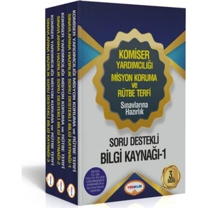 Yediiklim Yayınları Komiser Yardımcılığı Misyon Koruma Ve Rütbe Terfi Sınavlarına Hazırlık Soru Destekli Bilgi Kaynağı Seti