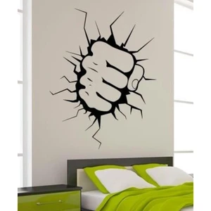 Areksan Çatlak Yumruk Efektli Duvar Sticker