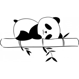 Areksan Uykucu Panda Duvar Sticker 60cm