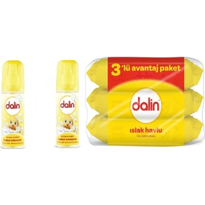 Bıcı Bıcı Bebek Kolonyası Ve Dalin Islak Mendil Havlu Seti
