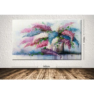 Tablo center Dev Boyut Çiçek Kanvas Tablo - 100x140cm