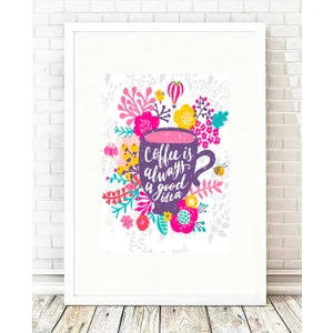 Tablo center Beyaz Çerçeveli Tablo - 24x29cm