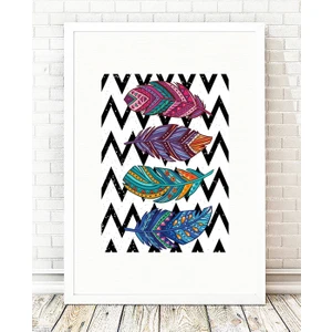 Tablo center Beyaz Çerçeveli Tablo - 24x29cm