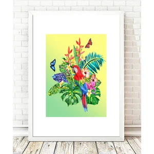 Tablo center Beyaz Çerçeveli Tablo - 24x29cm