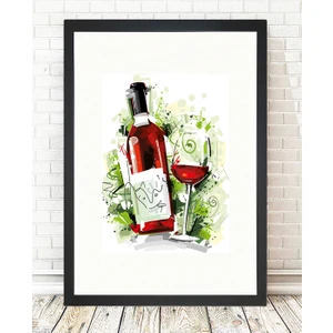 Tablo center Siyah Çerçeveli Tablo - 24x29cm