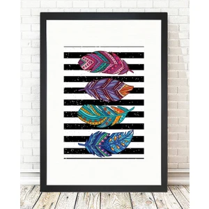 Tablo center Siyah Çerçeveli Tablo - 24x29cm