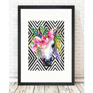 Tablo center Siyah Çerçeveli Tablo - 24x29cm