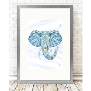 Tablo center Gümüş Çerçeveli Tablo - 24x29cm