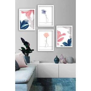 Tablo Center 4 Parçalı Çerçeveli Tablo Set