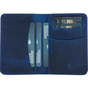 Plm Dalfsen Gerçek Deri Kartlık Mavi
