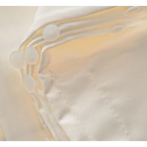 Caserta Home Lüx Atlas Saten Krem Güneşlik Perde - 160x230 cm