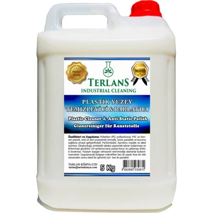 Terlans Plastik Yüzey Polietilen Temizleyici Zengin Parlaklık 5 kg + Mikrofiber Bez