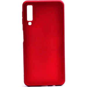 Jopus Samsung Galaxy A7 2018 Mat Premium Silikon Kılıf - Kırmızı
