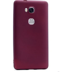 Jopus Huawei GR5 Mat Premium Silikon Kılıf - Bordo