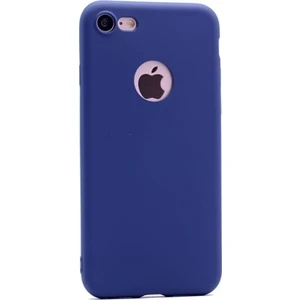 Jopus Apple iPhone 7 Kılıf Ultra İnce Mat Silikon - Lacivert