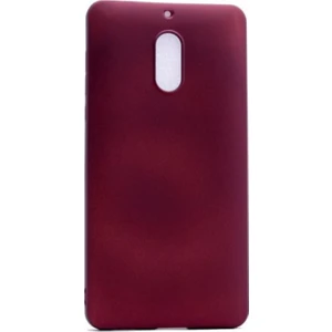 Jopus Nokia 6 Mat Premium Silikon Kılıf - Bordo