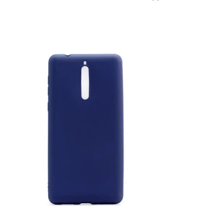 Jopus Nokia 8 Mat Premium Silikon Kılıf - Lacivert