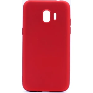 Jopus Samsung Galaxy Grand Prime Pro Mat Premium Silikon Kılıf - Kırmızı + Nano Ekran Koruyucu