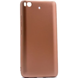 Jopus Xioami Mi 5S Mat Premium Silikon Kılıf - Gold + Nano Ekran Koruyucu