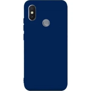 Jopus Xioami Redmi Note 6 Pro Mat Premium Silikon Kılıf - Lacivert + Nano Ekran Koruyucu