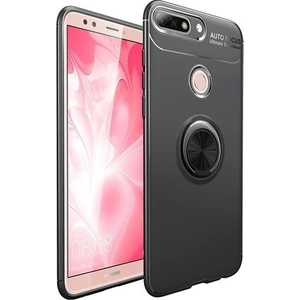 Jopus Xioami Mi 8 Lite Kılıf Ultra Korumalı Yüzüklü Standlı Ravel Silikon - Siyah