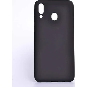 Jopus Samsung Galaxy M20 Mat Premium Silikon Kılıf - Siyah + Cam Ekran Koruyucu