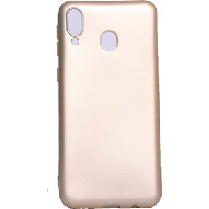 Jopus Samsung Galaxy M20 Mat Premium Silikon Kılıf - Gold + Nano Ekran Koruyucu