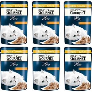 Purina Gourmet Perle Tavuklu Yaş Kedi Maması 85 gr (6 Al 5 Öde)