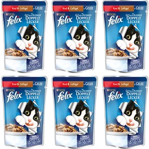 Purina Felix Sığır Etli Yaş Kedi Maması 85 gr (6 Al 5 Ö de)