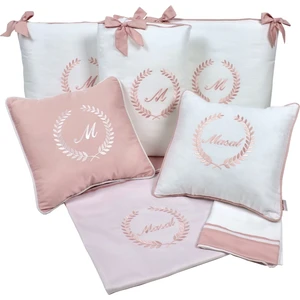 Pudradecor Olea Kişiye Özel Bebek Uyku Seti / Pudra Beyaz