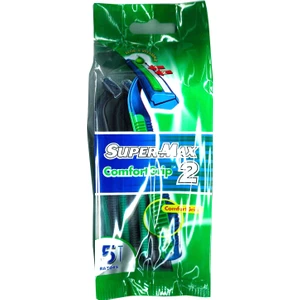 SuperMax ComfortGrip2 Tıraş Bıçağı 5'li Poşet