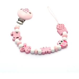 Sahi Aksesuar İsimsiz Emzik Askısı Pembe Beyaz