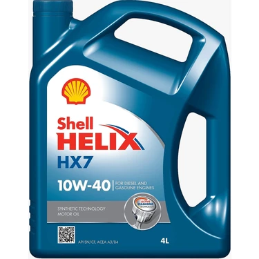 Shell Helix HX7 10W-40 4 Litre Motor Yağı (Üretim Yılı: