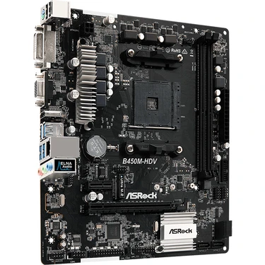 ASRock B450M-HDV マザーボード Asrock B450M-HDV AMDB450 3200MHz DDR4 Soket AM4 ATX Anakart Fiyatı