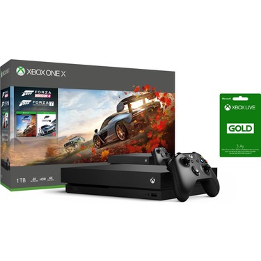 Microsoft Xbox One X 1 Tb Forza Horizon 4 Forza Horizon 7 Fiyati
