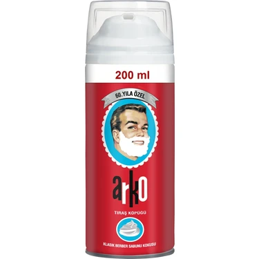 Arko 60. Yıl Özel Klasik Berber Sabunu Kokulu Tıraş Köpüğü 200