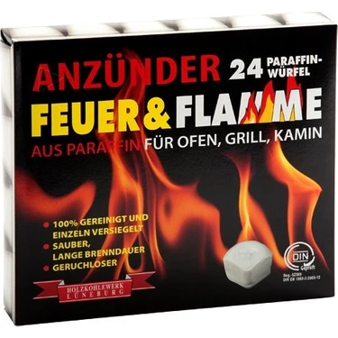 Feuer & Flamme Mangal Kömürü Tutuşturma Küpleri 24