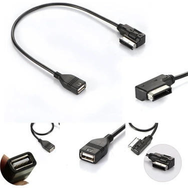 Techmaster Audi Volkswagen Skoda AMI USB MMI MDI AUX - USB 2.0 Dişi Adaptör