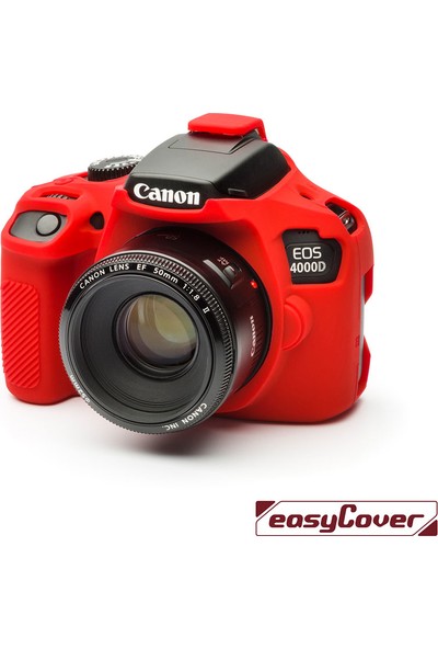 EasyCover Canon 4000D Silikon Kılıf ECC4000DR (Kırmızı)