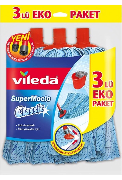 Vileda Klasik Yedek Paspas, 3 Adet
